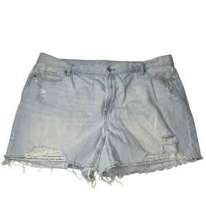 Old Navy Blue‎ Jean Shorts Distressed Cut-Off Style